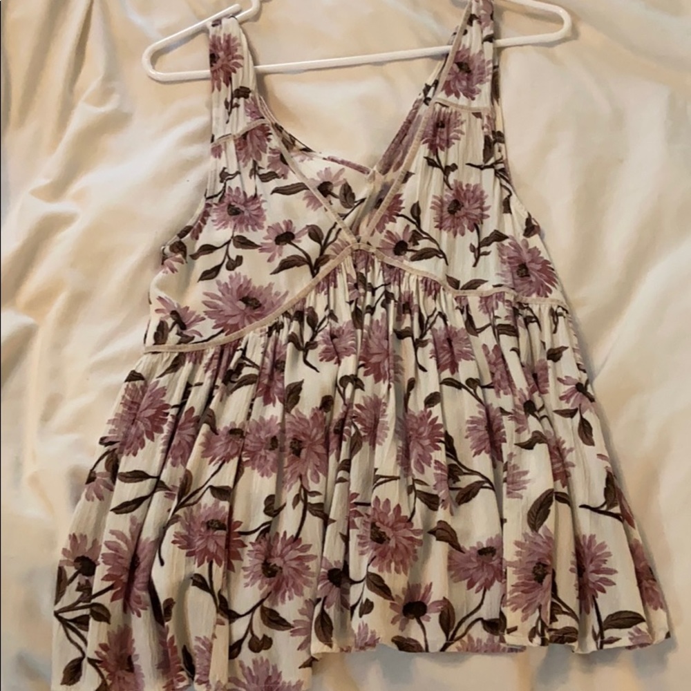 Floral American eagle top